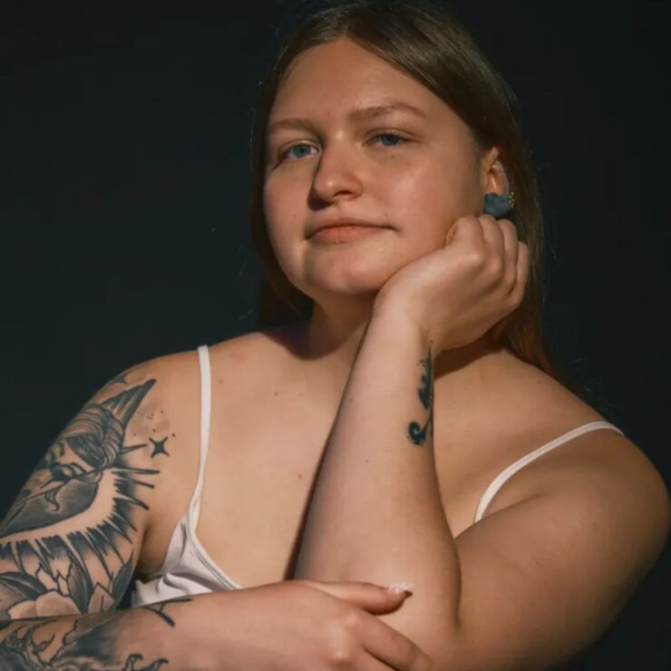 Portrait de Sarah Boog, comédienne suisse, extrait du site vitrine conçu par Biglord